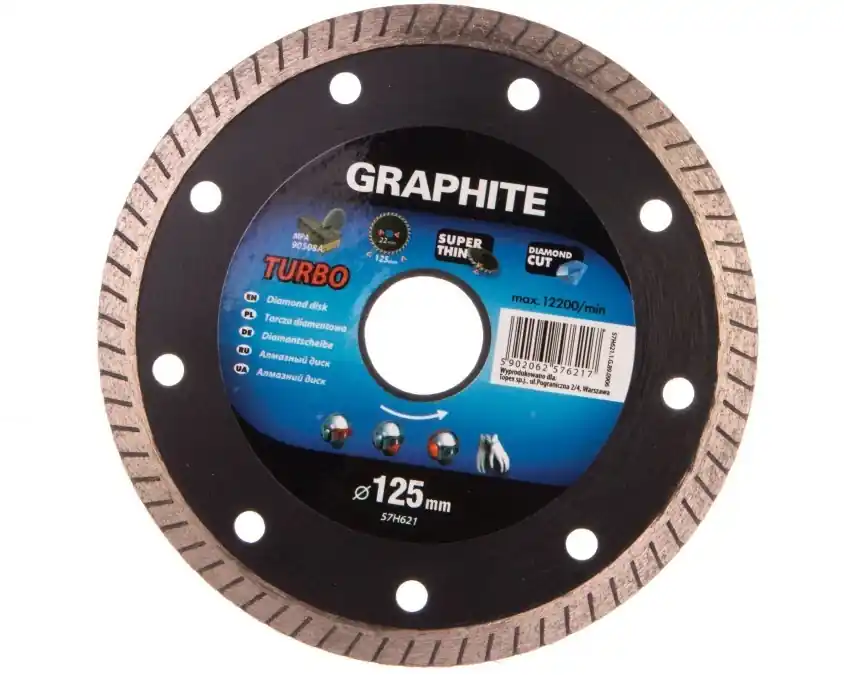 Ekspresowa dostawa Tarcza diamentowa 125 x 22.2 mm turbo super cienka 57H621