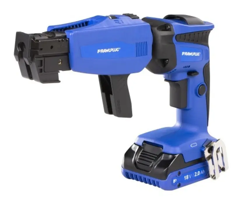 Ostatnie sztuki Wkrętarka do płyt G‑K 18V 2x 2Ah + ładowarka Rawlplug R‑PDS18‑M2A