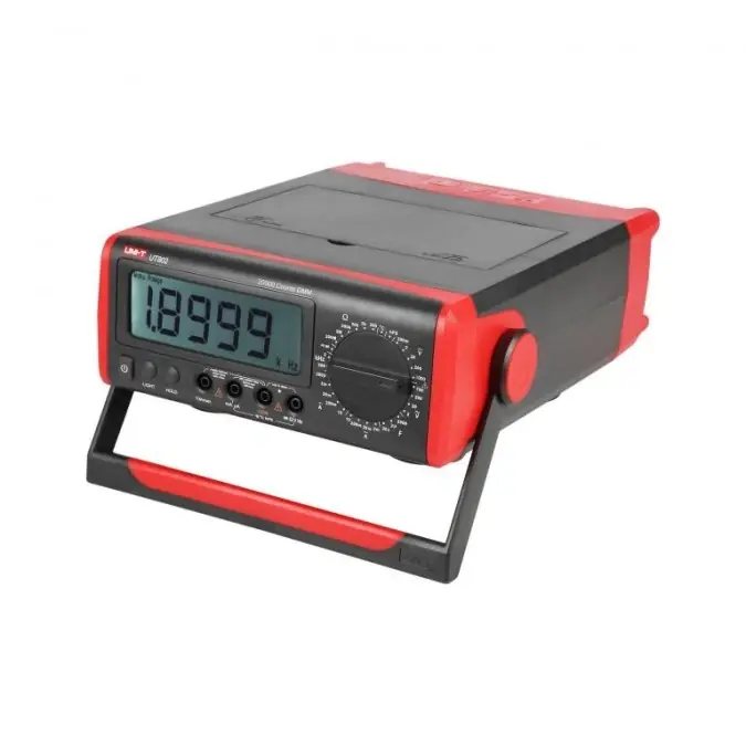 Miernik cyfrowy uniw. Uni‑T 1000V AC/DC 10A AC/DC 200MOhm 200uF 200kHz temperatura, hFE, buzzer, True RMS UT‑802 laboratoryjny Super okazja