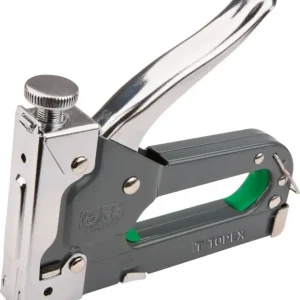 Zszywacz tapicerski 6‑14mm zszywki typ G metalowa obudowa z regulacja siły wbijania 41E908 Rabat