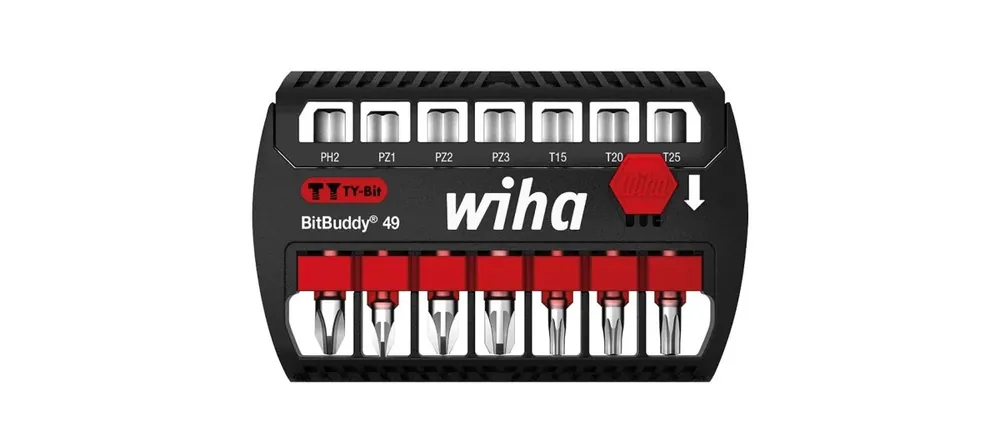 Szybka wysyłka Wiha Zestaw bitów BitBuddy, bit TY 49 mm Phillips, Pozidriv, TORX 7‑cz. 1/4 w kasecie SB7946TY903 42116