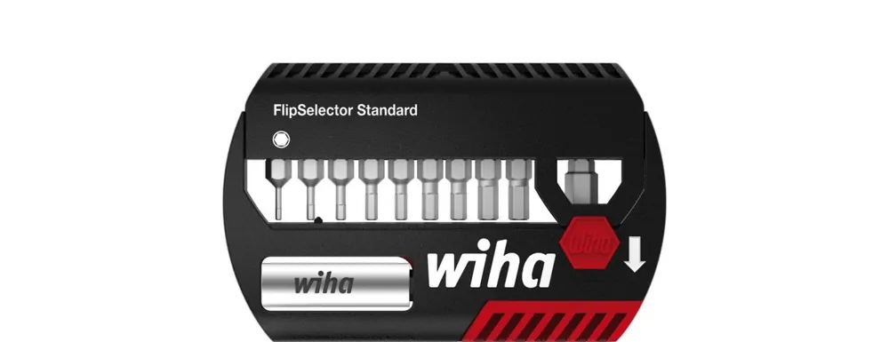 Wiha Zestaw bitów FlipSelector Standard 25 mm sześciokątne 11‑cz. 1/4 z zaczepem na pasek, w opakowaniu blistrowym SB7947902 3 Ostatnia szansa