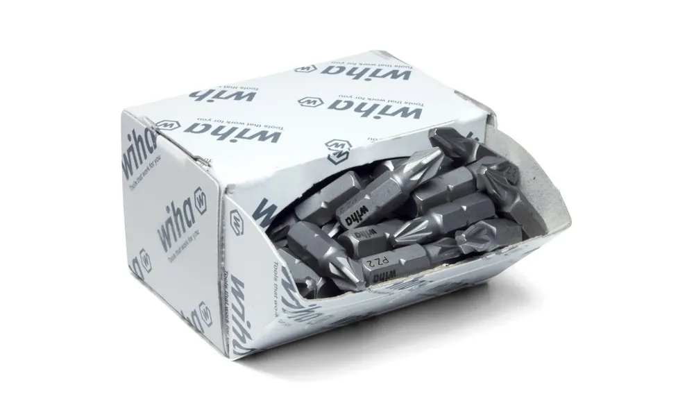 Bezpieczna płatność Wiha Zestaw bitów Standard 25 mm Phillips (PH1) 50‑cz. 1/4 w dużym opakowaniu 7929001 08047