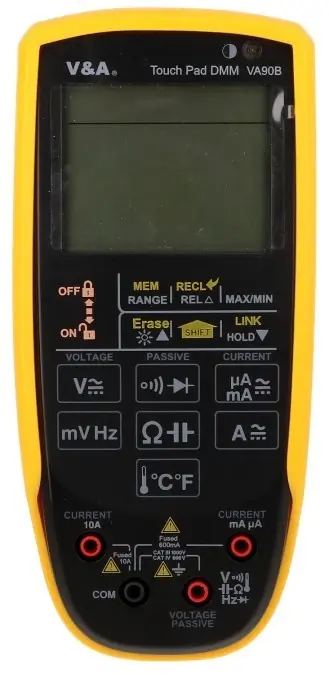 Multimetr z panelem dotykowym funkcja Auto Scan ( SMART) IP67 10A 1kV AC/DC VA90B Łatwy zwrot