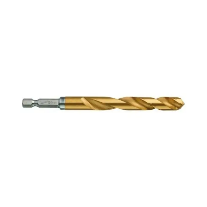 Bezpieczna płatność Wiertło do metalu HSS‑G TiN walcowane 10,5x78/122mm RED HEX SHOCKWAVE MILWAUKEE