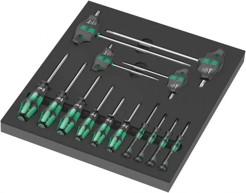 Bezpieczne zakupy WKŁADKA PIANKOWA Z WKRĘTAKAMI DO ŚRUB I WKRĘTÓW TORX 14CZ,