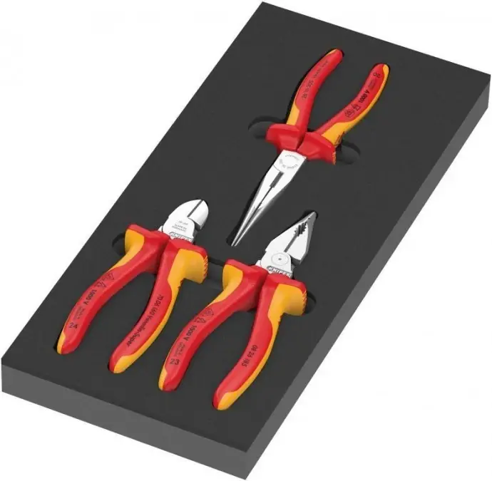 Wkładka piankowa 9784, zestaw szczypiec KNIPEX, Set VDE 1, 3 części Zamów teraz