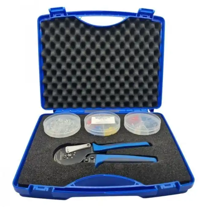 Zaciskarka końcówek tulejowych Professional electric 0,08‑16mm2 E0816T + 2200 sztuk tulejek + WALIZKA W104 ENERGOTYTAN Zniżka