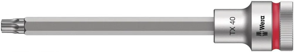Łatwy zwrot 8767 C HF TORX Klucz nasadowy Zyklop 1/2 TORX HF z funkcją przytrzymywania, TX 40 x 140 mm, WERA 05003854001