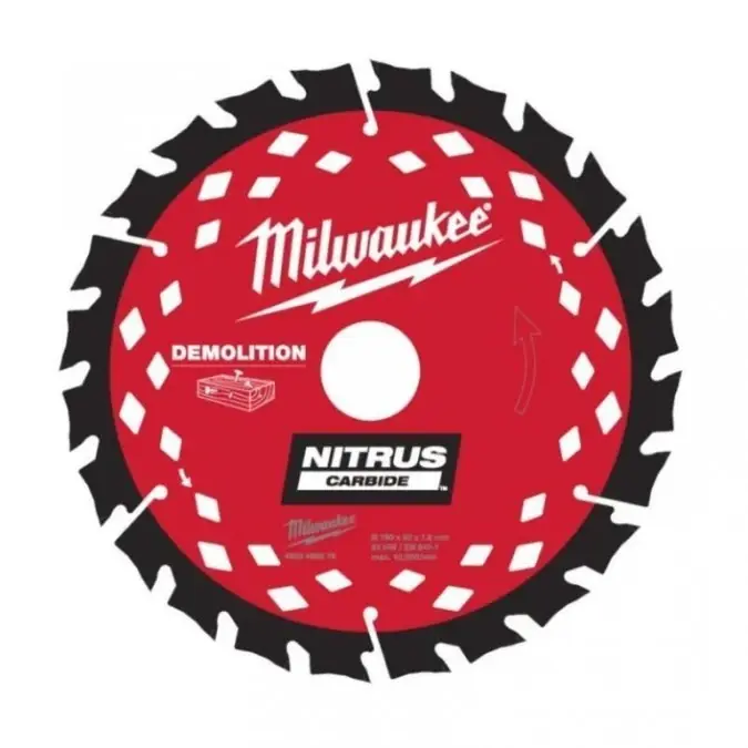 Nowość 2025 ‑ Milwaukee ‑ Nitrus Carbide™ tarcza do rozbiórek 4932499376 Tylko do końca tygodnia