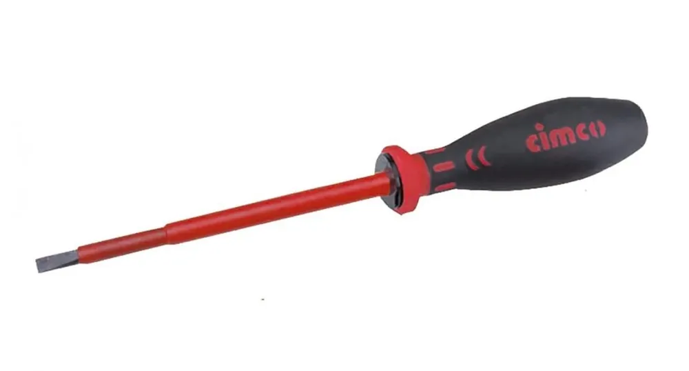 Taniej Śrubokręt Wkrętak Izolowany Płaski Izolacyjny 4,0x100 mm VDE 1000V 117704 Cimco