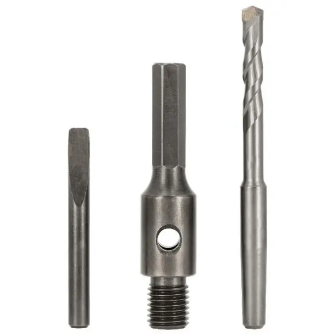 Adapter do otwornic diamentowych Hex 100mm + wiertło centrujące 8x120mm STALCO PERFECT S‑70803 Super okazja