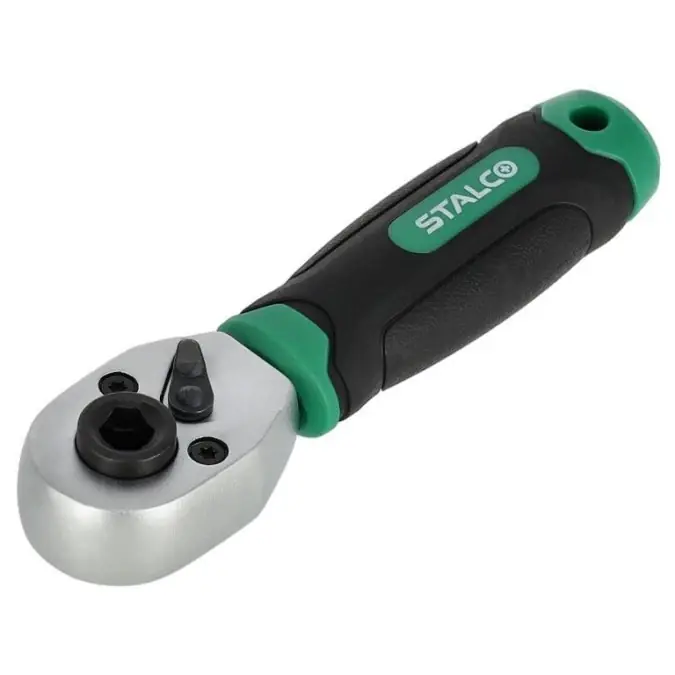 Wyprzedaż Grzechotka do bitów i nasadek 1/4” 72 zęby 105mm STALCO S‑54104