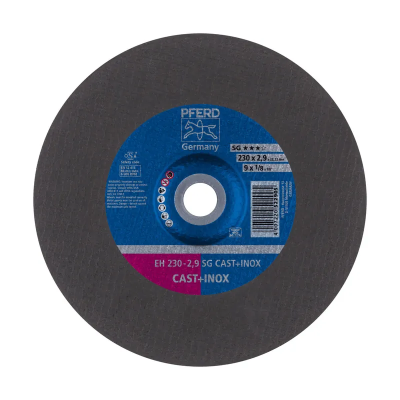 PFERD TOOLS Cut-off wheel EH 230x2.9x22.23 mm depressed centre Performance Line SG CAST+INOX for cast material/stainless steel Tylko dziś