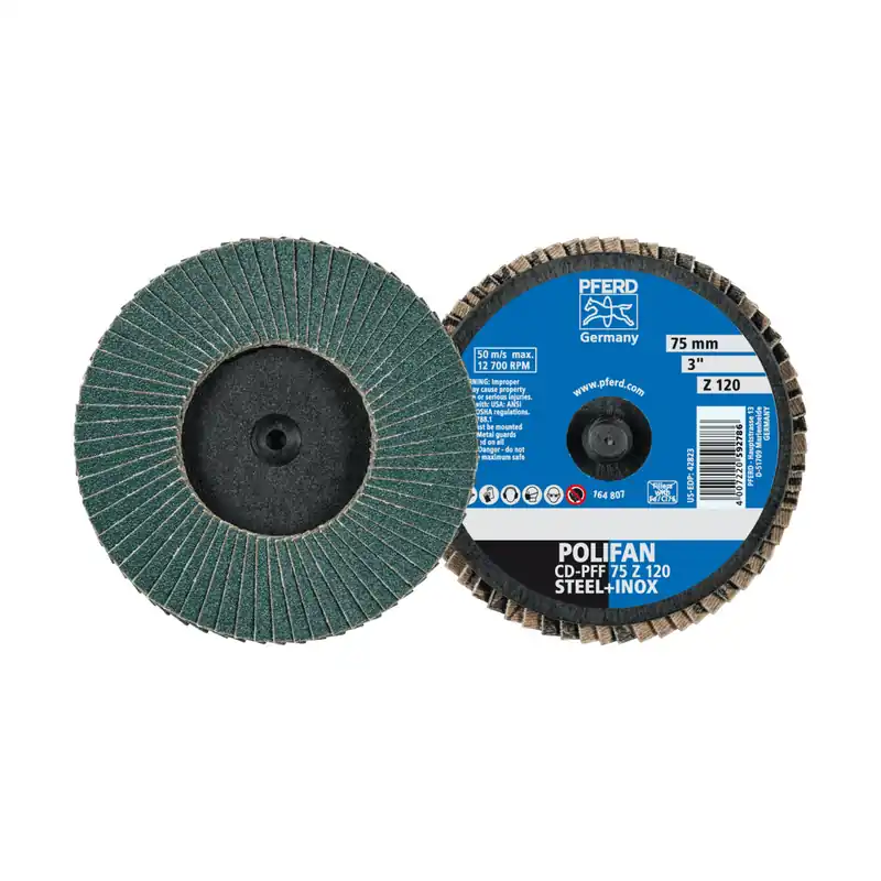 PFERD TOOLS COMBIDISC Zirkon Mini-POLIFAN CDR dia. 75 mm Z120 for hardened steel Zamów teraz