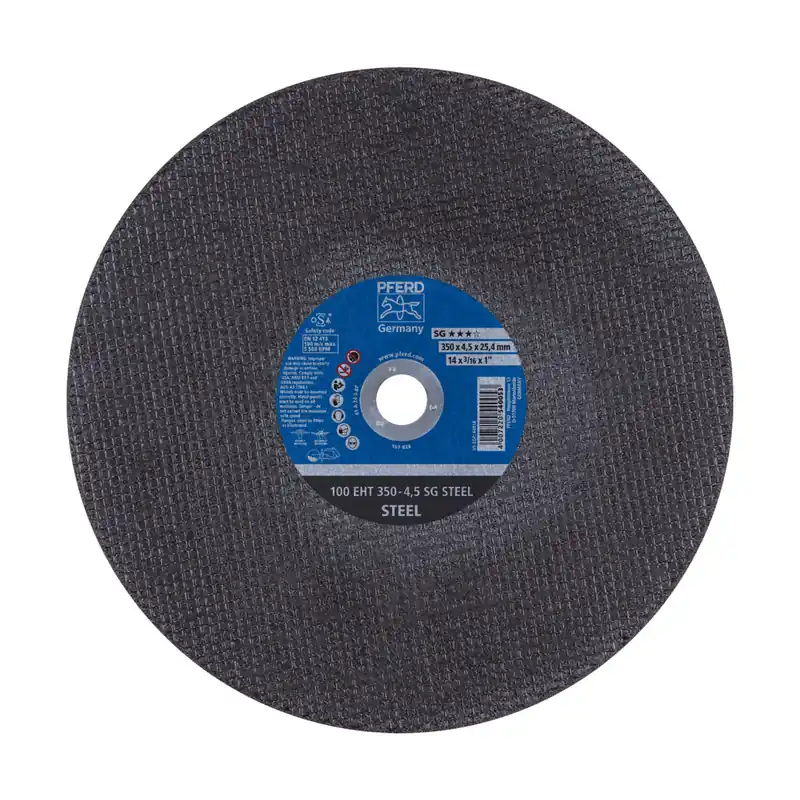 Hit cenowy PFERD TOOLS Cut-off wheel cut-off grinder EHT 350x4.5x25.4 mm SG STEEL for steel (100 m/s)
