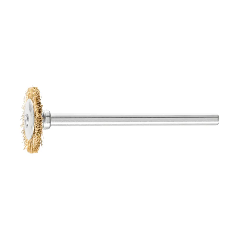 Dodaj do koszyka PFERD TOOLS Miniature wheel brush RBU dia. 16x2 mm shank dia. 3 mm brass wire dia. 0.10