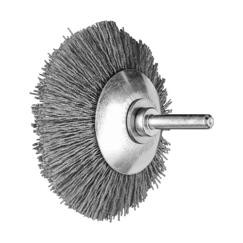 PFERD TOOLS Bevel brush crimped KBU dia. 80x10 mm shank dia. 6 mm ceramic filament dia. 0.55 mm grit 120 Rabat
