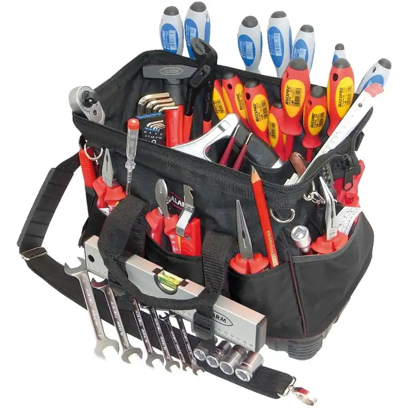 Textile bag 12-TGU, complete, with electrical service tool pack 12 PAKET 12 PLUS TEXTILTA.TGU Inside L.230mm W.440mm H.320mm 45tlg Najlepsza cena