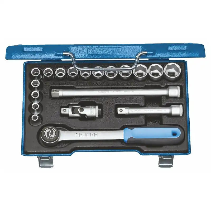 Tylko dziś Socket set 1/2″ 19 pcs hex 8-24 mm