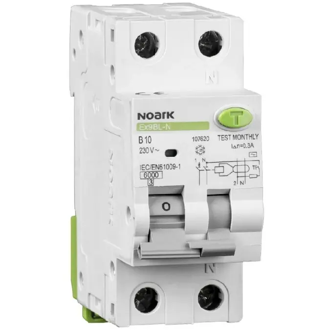 Wyłącznik kombinowany 1P+N B 10A 30mA AC 6kA Ex9BL‑N Oferta limitowana