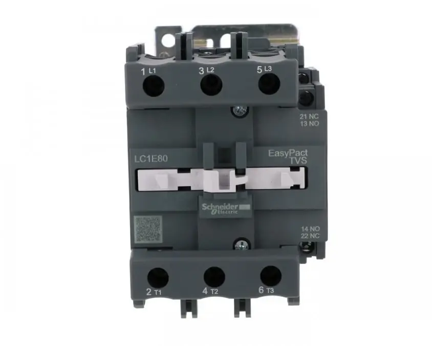 Stycznik mocy Easy TeSys Control AC‑3, 80A, 3P (1NO 1NC), cewka 230V AC, 50/60Hz LC1E80P7 Darmowy zwrot