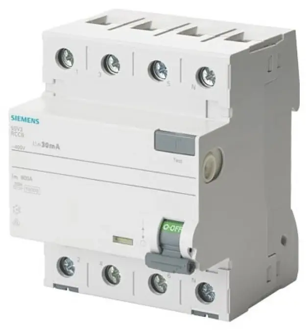 Wyłącznik różnicowoprądowy 4P 80A 0,03A typ A 30mA 400V SENTRON 5SV3347‑6 Wysoka jakość