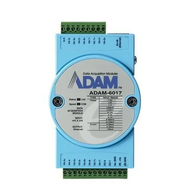 Premium 8AI/2DO IoT Modbus/SNMP/MQTT Ethernet Remote I/O ADAM‑6017‑D