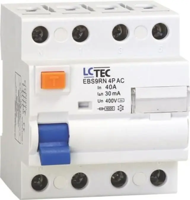 Bestseller LcTec Wyłącznik różnicowoprądowy EBS9RN 3P+N 40A 30mA A 6kA 491508