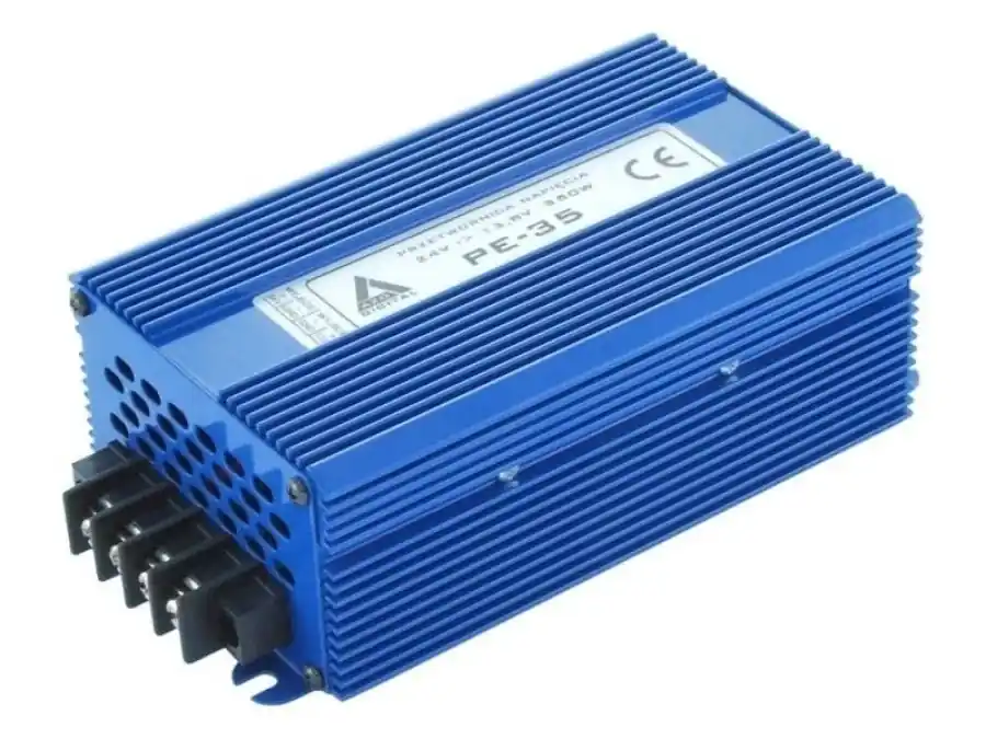 Przetwornica napięcia 24 VDC / 13.8 VDC PE‑35 350W Darmowy zwrot