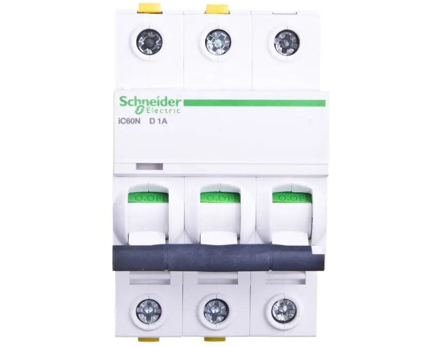 Taniej Wyłącznik nadprądowy 3P D 1A 6kA AC iC60N‑D1‑3 A9F05301